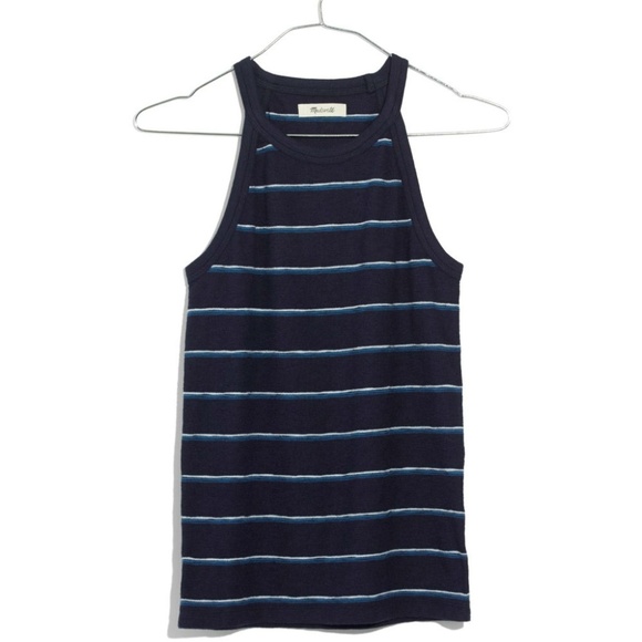 Madewell Tops - MADEWELL Timeoff Tank in Shawn Stripe Indigo S